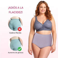 🔥Compra 4 y llévate 4 gratis (8 artículos) 【M-2XL】Bragas impermeables antibacterianas de cintura alta para mujer de talla grande