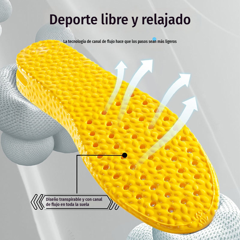 💥【Compra uno y llévate otro gratis：2 pares】👟Plantillas cómodas con cojín de aire y efecto de aumento de estatura 📈