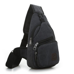 Bolso Bandolera Hombre Impermeable, Mochila Pecho Multifuncional con Múltiples Compartimentos para Viaje y Uso Diario