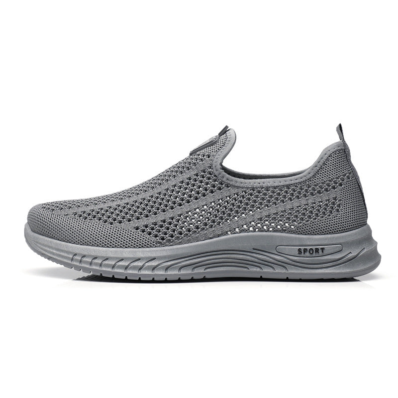 【39-44】Zapatos casuales de malla transpirables, cómodos, antideslizantes y fáciles de usar para hombres