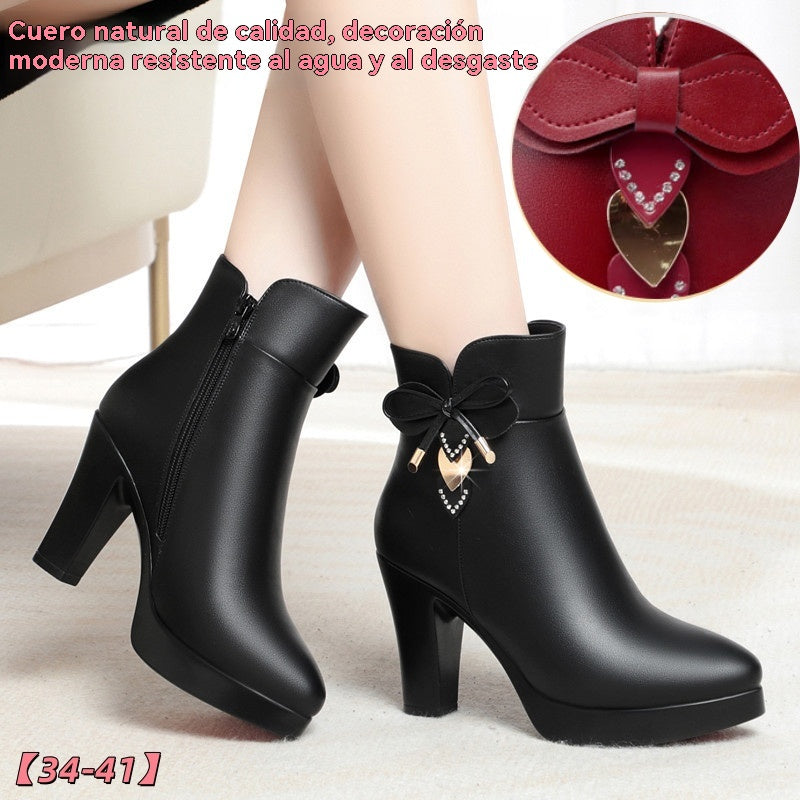 👢Nuevo estilo de otoño🔥【34-41】Botas suaves con cremallera lateral para mujer, otoño e invierno 2025
