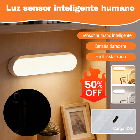 【Compre 1 unidades y llévese 1 gratis】🏡💡Luz LED inteligente con sensor de presencia, fácil de cargar y práctica.