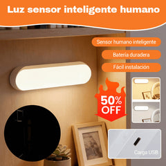 【Compre 1 unidades y llévese 1 gratis】✨ Luz nocturna con sensor de movimiento magnética recargable – iluminación suave y ahorro de energía