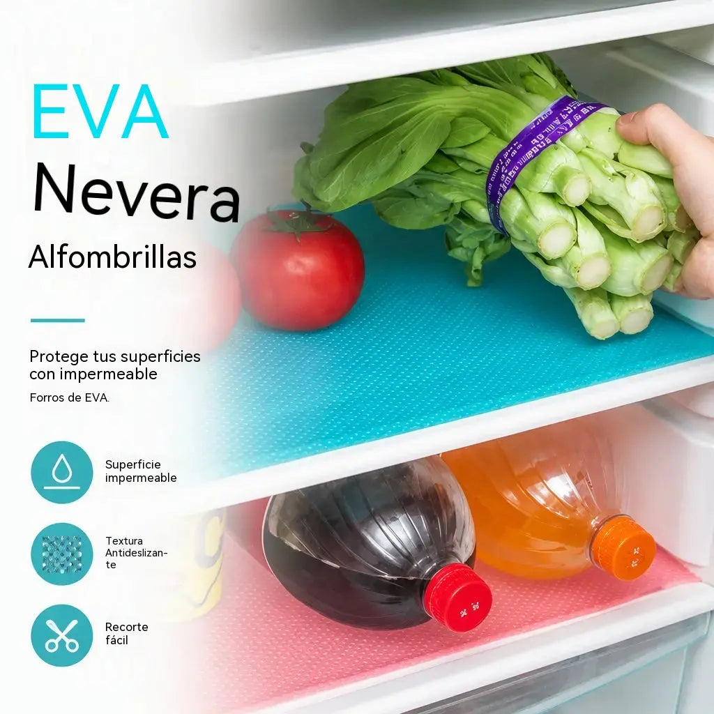 8 piezas 🧊🛡️ Protectores impermeables para estantes de refrigerador — Antideslizantes, fáciles de limpiar y aptos para contacto con alimentos — Mantén los estantes ordenados y frescos ✨