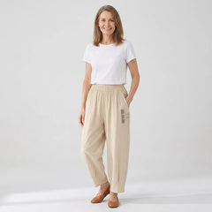 🔥【M–4XL】 👖 Lagane i prozračne ljetne pamučno-lanene hlače – moderne ležerne hlače do gležnja