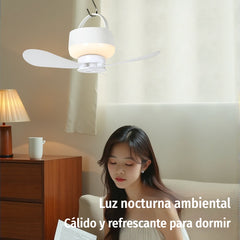 ⏰ Oferta por tiempo limitado: ¡Ventilador de techo recargable con luz LED! 🌬️✨