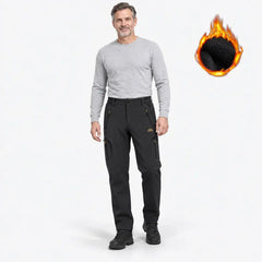 【M-6XL】Pantalones softshell para hombre para actividades al aire libre: aislantes, de secado rápido, elásticos, resistentes al viento y al agua, transpirables.
