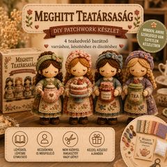 🎁Utolsó nap: Élvezd a 49% kedvezményt! 🧵 Miniatűr patchwork készlet a Miniature World sorozatból.