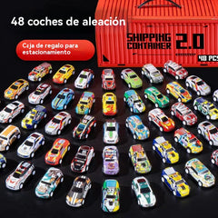 🎁48 minicoches extraíbles con garaje incorporado
