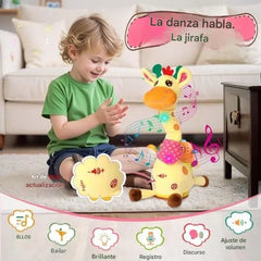 🦒👼Una jirafa de peluche interactiva, 🎵una linda compañera que cantará contigo.