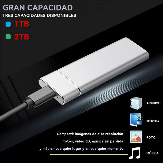 💾🔥 Disco Duro Externo Portátil 16TB – SSD Ultrarrápido Plug & Play para Windows, Mac, PC y Móviles | Alta Velocidad y Gran Capacidad