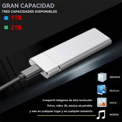 💾【16T】🔥Nuevo disco duro móvil portátil de alta velocidad y gran capacidad