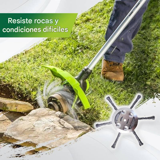 🔥✨【Compra 1 y llévate 1 gratis：2 piezas】🔥 Cabezal de corte reemplazable para cortacésped/desbrozadora - cabezal de corte de acero para cortar césped 🌿✂️⚙️