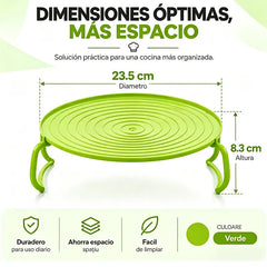 🍽️【¡Compra uno, consigue uno gratis!】✨ Estante Vaporera Apilable para Microondas – Bandeja de Doble Capa con Función de Aislamiento Térmico, Multiusos y Ahorra Espacio 🥘