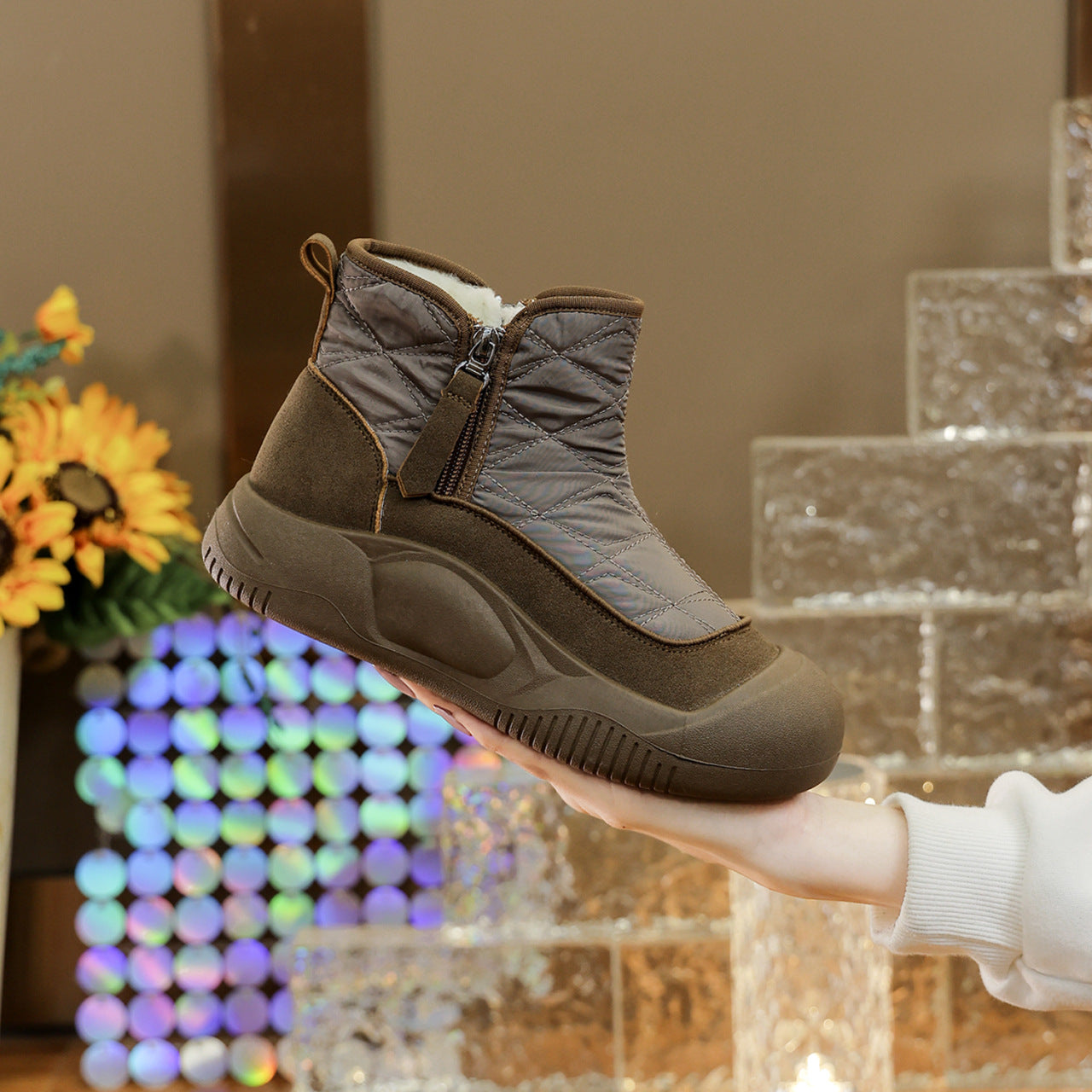 👢【Invierno cálido】Zapatos nuevos de terciopelo y algodón engrosado para el invierno de 2025