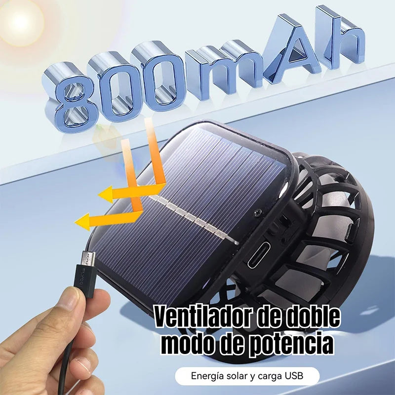 🌞🎁 ¡El Regalo Perfecto para Él! Sombrero Solar con Ventiladores Integrados y Protección Total contra el Sol 💨🧢