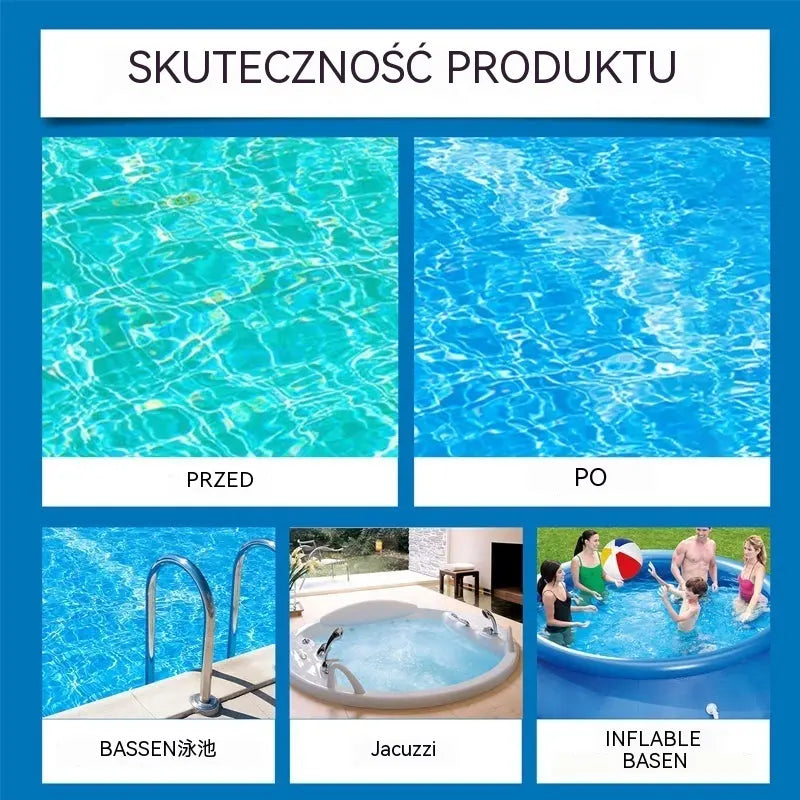 ⏰💦Kup 1 i otrzymaj 1 gratis🏊‍♂️ Płyn klarujący do basenów – Krystalicznie czysta woda w kilka godzin, bez wysiłku ✨
