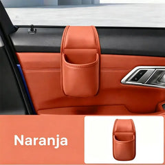 【2 unidades a 25 euros】🚗 Organizador de puerta para coche – Bolsillo de almacenamiento con soporte para vasos, colgante en la ranura de la ventanilla 🧺💧