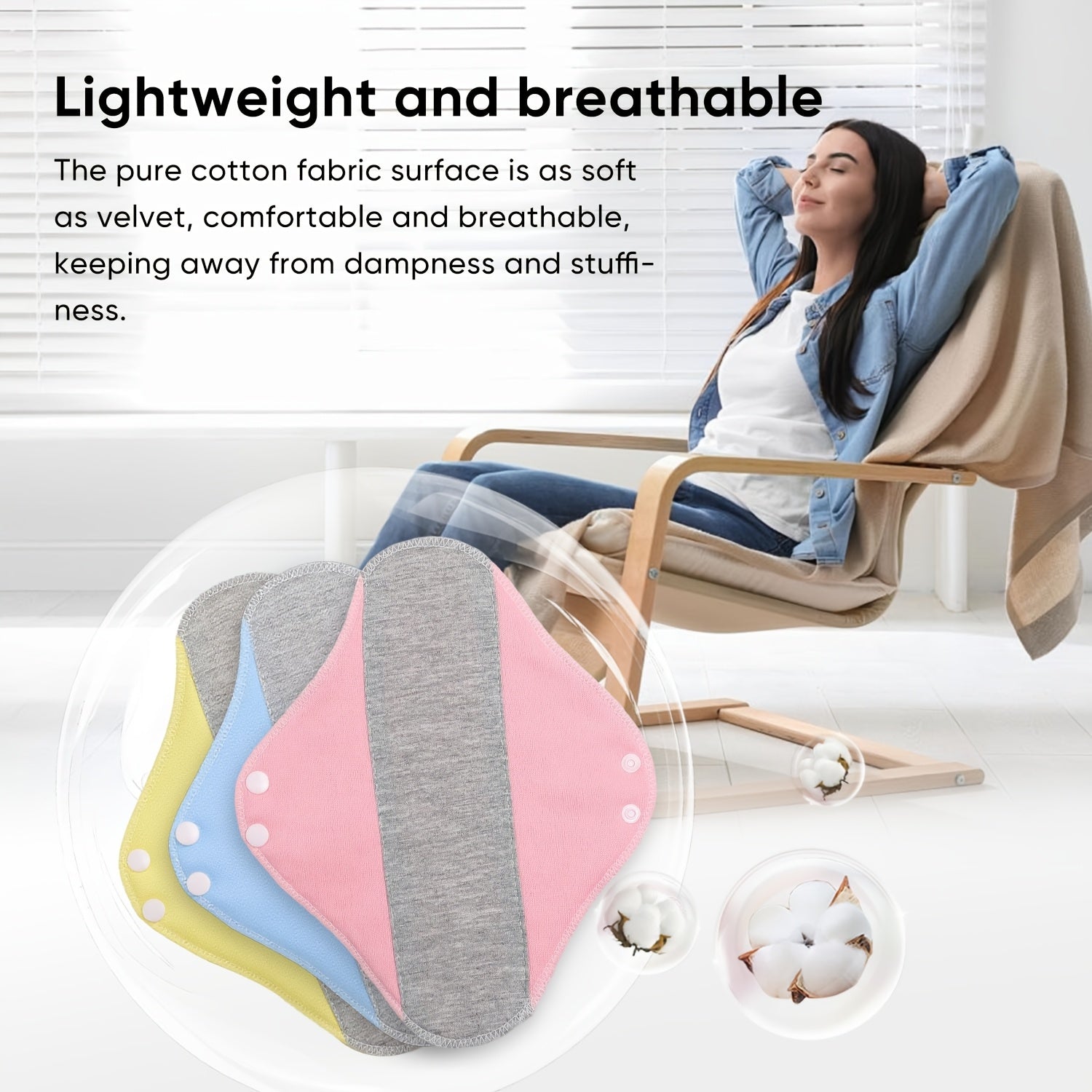 【5 artículos 26€】Toallas sanitarias y ropa interior reutilizables, impermeables al grafeno