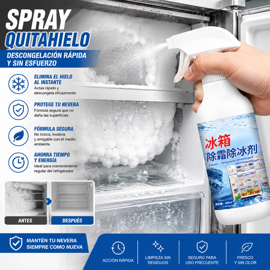 【Promoción último día 50% OFF 】Spray descongelante para frigorífico-congelador