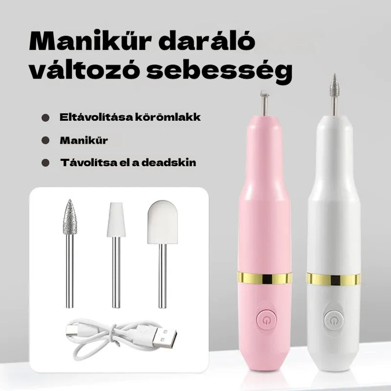 ✨💅Elektromos körömreszelő a körömlakk és az elhalt hámsejtek eltávolításához.