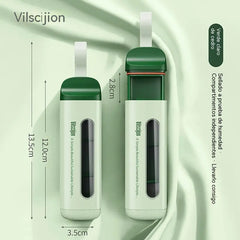 【Compra 1 y llévate 1 gratis】 Mini pastillero con tres compartimentos para uso matutino, vespertino y nocturno, portátil.