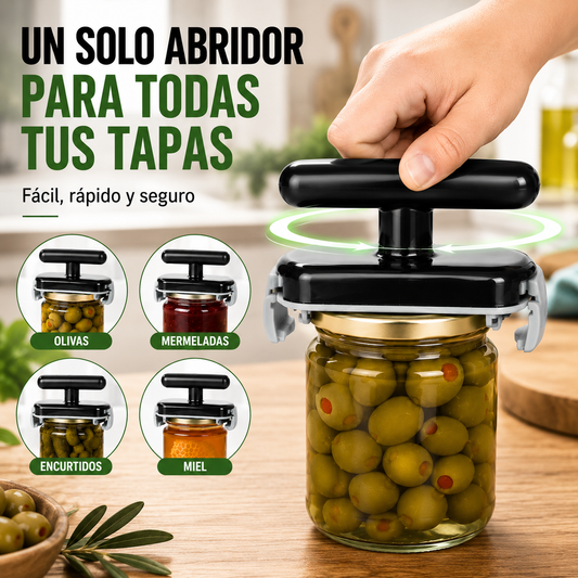 ☀️🔥Compre 1 y obtenga 1 gratis（2 piezas）🔧✨ Abridor Multifuncional Antideslizante – Abre Botellas y Latas sin Esfuerzo 💪