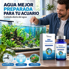 🐟💧 Tabletas Efervescentes para Estanque de Peces – Neutraliza Cloro y Cloraminas | Elimina Algas y Malos Olores | Clarificador de Agua 🐠