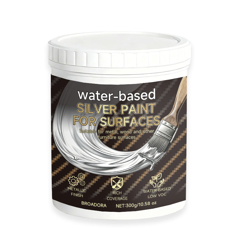 Pintura plateada al agua para reacondicionamiento mecánico.