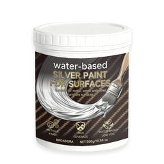 Pintura plateada al agua para reacondicionamiento mecánico.