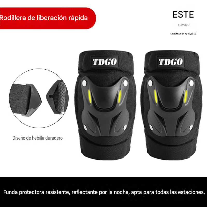 Rodilleras protectoras fluorescentes para todas las estaciones