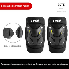 Rodilleras protectoras fluorescentes aptas para todas las estaciones, 🚴‍♂️🛠️ ideales para ciclismo y trabajos de mantenimiento.