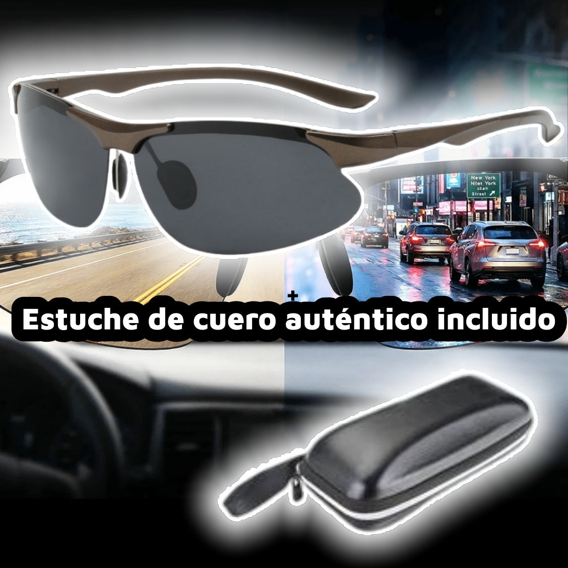 🕶️🚗 Gafas de sol polarizadas fotocromáticas automáticas, aptas para conducir de día y de noche.