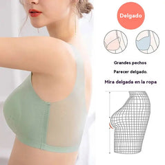 【50%OFF】🌸【40-120 kg】2026, sujetador push-up de seda helada sin costuras