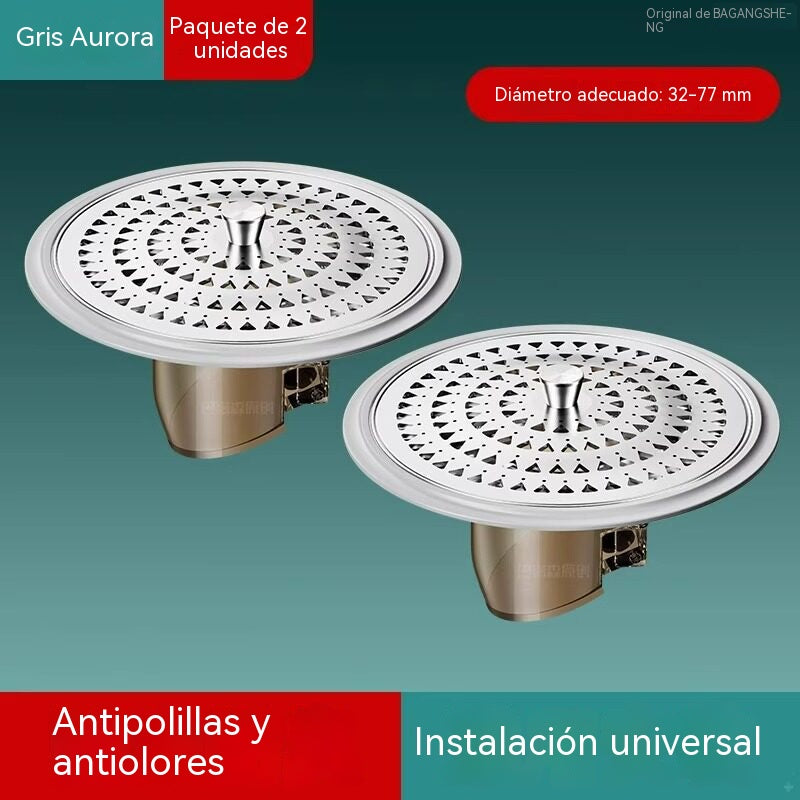 🎁【Compra uno y llévate otro gratis】✨Desagüe universal para suelo de baño, a prueba de olores, a prueba de insectos y evita el reflujo de malos olores.