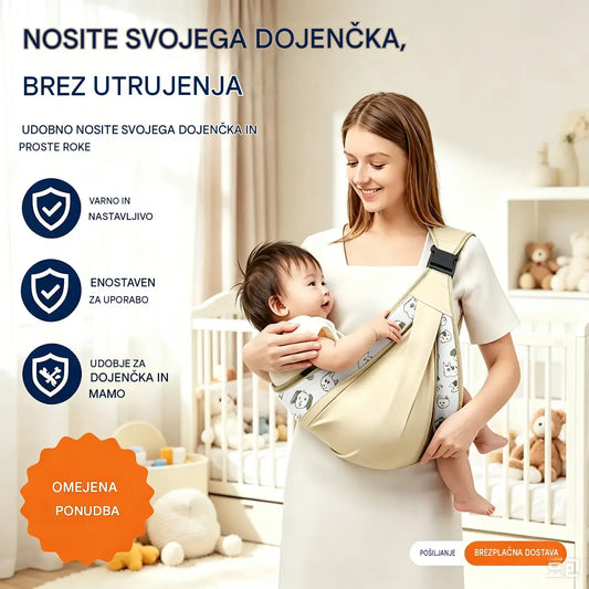 🎉 Prodanih več kot 50.000 enot! 👶 Zračna nosilka za dojenčke 4 v 1: omogoča nošenje dojenčka spredaj ali na hrbtu, obrnjenega navznoter ali navzven, udobna za dojenčke od 0 do 36 mesecev. 💞✨
