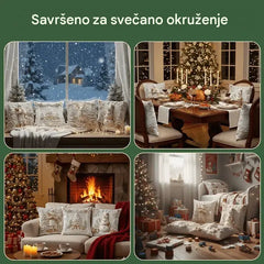 Božićna rasprodaja 49% POPUSTA🎄Jastučnica s božićnom tematikom 【4 komada】