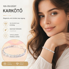【Vásároljon 1-et, kap 1-et ingyen】Új divatos 925 sterling ezüst női karkötő