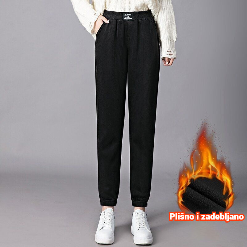 【💥Oferta especial💥】【M-3XL】Pantalones casuales de punto elástico para mujer nuevos