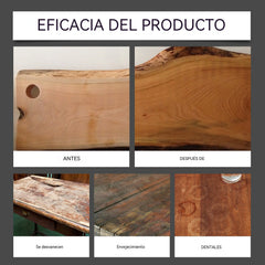 🔥【120 ml + esponja + toalla】Spray de cera de abeja natural micromolecular para el cuidado de muebles, mantenimiento y pulido de suelos.