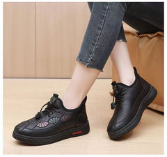 🌈⛄[35-41] nuevas zapatillas cómodas de otoño e invierno, suela suave, cuero genuino