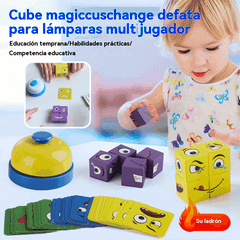 🔥✨【Oferta por tiempo limitado】juguete de bloques de rompecabezas de cubo de Rubik que cambia de cara de madera