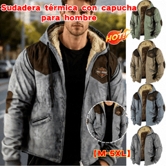 🔥💥【M-5XL】Sudadera con Capucha para Hombre 2026 – Moda de Otoño e Invierno, Refuerzo, Cálida y Cómoda para el Frío