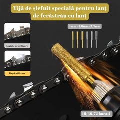 【18 piezas】Barras de amolar especiales para cadenas de motosierra