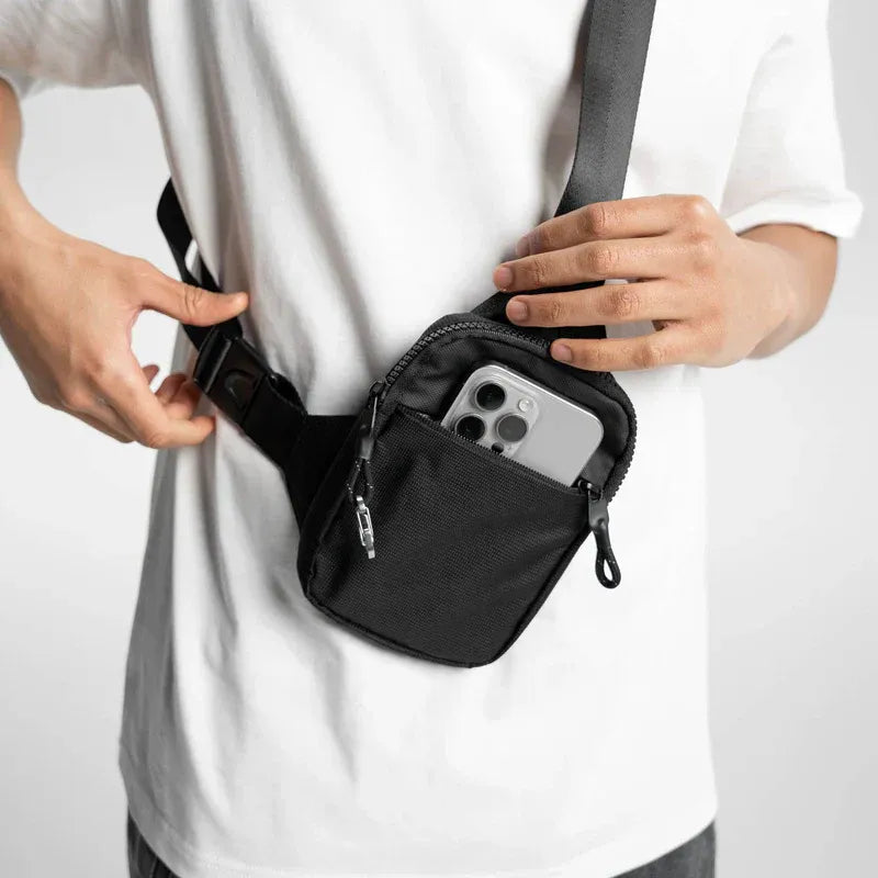 🖤✨ Bolso Bandolera Compacto Antirrobo – Ligero, Seguro y Perfecto para el Día a Día