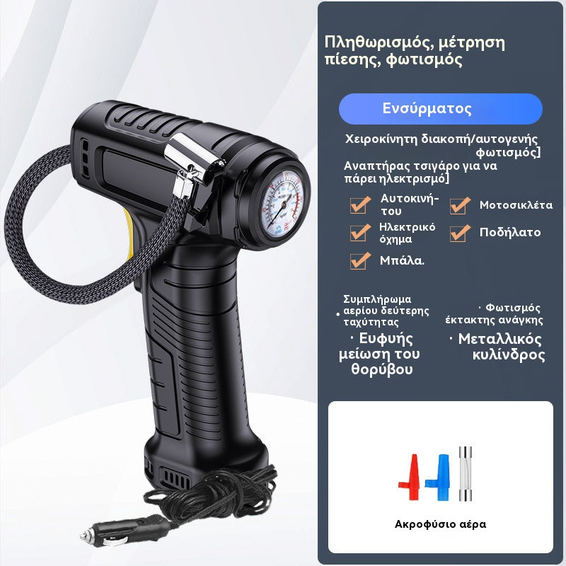 🚗🔥Inflador de neumáticos portátil inalámbrico multifuncional para coche con pantalla digital