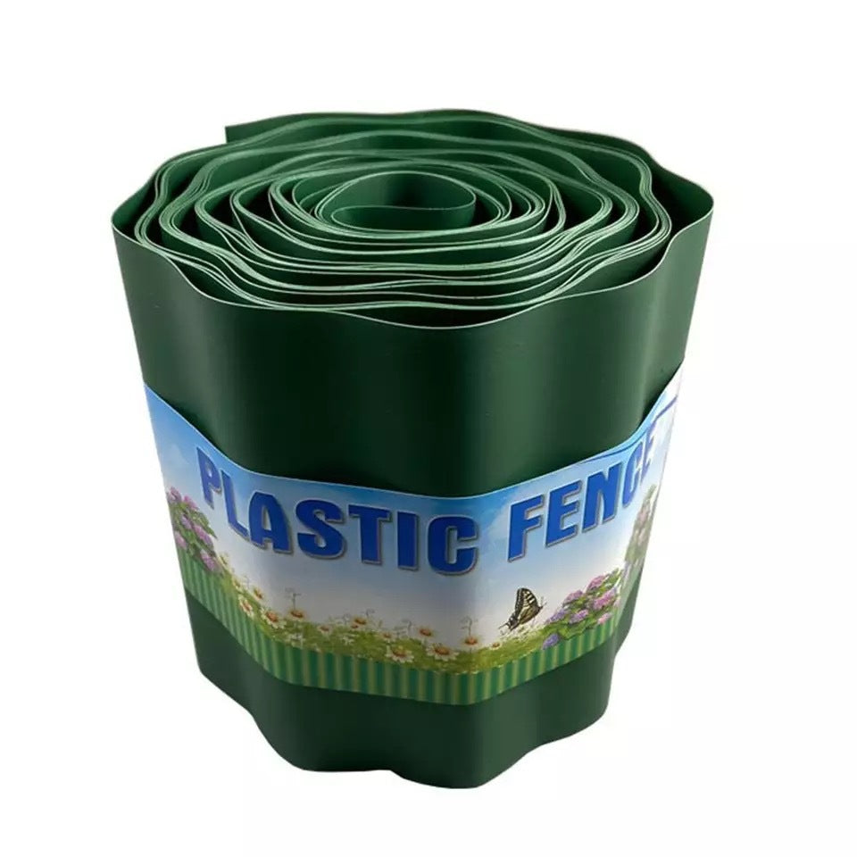 [15cm×9m]Valla decorativa de plástico para jardín, barandilla de protección para el borde del césped