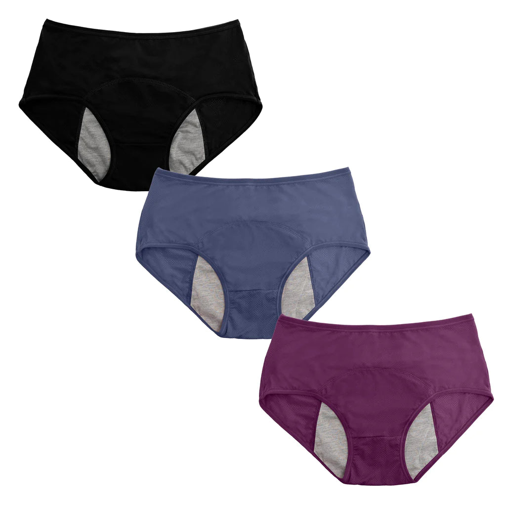 🔥【6 piezas】🩲Superoferta Último día: Ropa interior de cintura alta a prueba de fugas mejorada 2026
