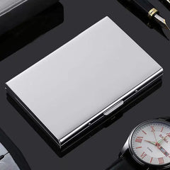🛡️✨ Tarjetero Metálico de Acero Inoxidable con Protección RFID – Cartera de Tarjetas Antidesmagnética, Pequeña y Portátil 💳