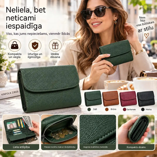 [Akcijas pēdējā diena] Autentiskas ādas Pebble unisex karte ar RFID aizsardzību